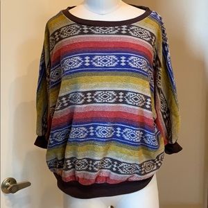 Billabong Size S Aztec Style Sweatshirt